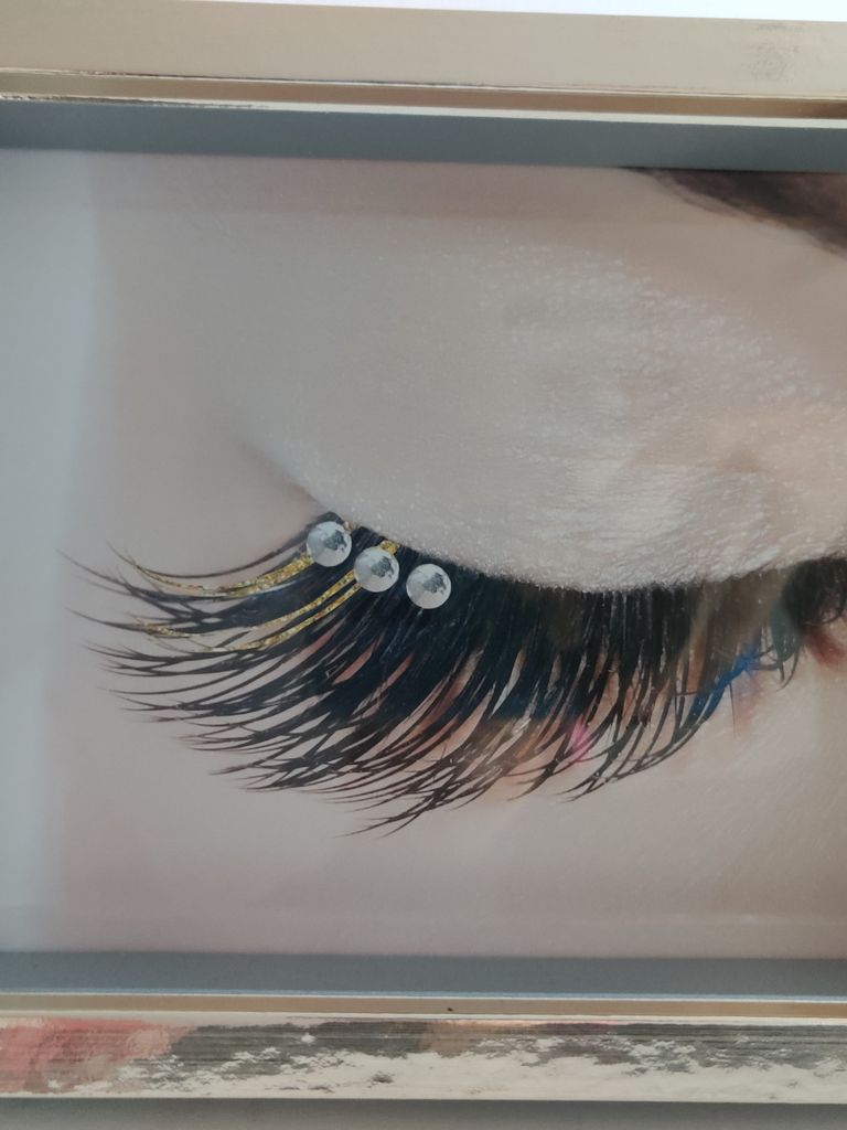 Schmucksteine Wimpern